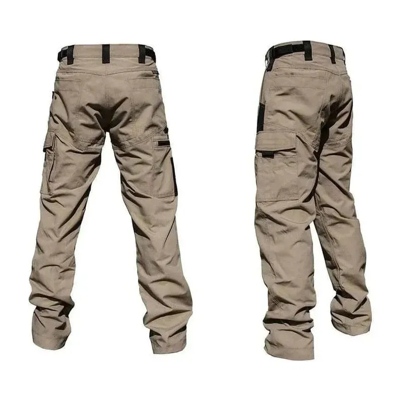 Wear Resistant Work Pant Man Multi-Pocket Straight Cargo Trousers Outdoor Jogging Tactical Pants Spring Autumn Casual Trousers