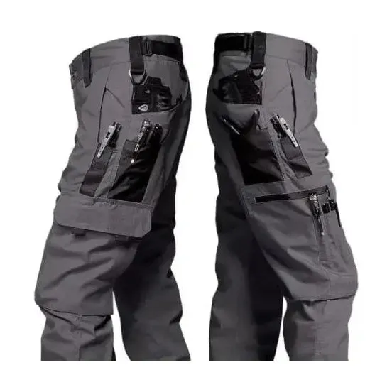 Wear Resistant Work Pant Man Multi-Pocket Straight Cargo Trousers Outdoor Jogging Tactical Pants Spring Autumn Casual Trousers
