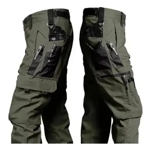 Wear Resistant Work Pant Man Multi-Pocket Straight Cargo Trousers Outdoor Jogging Tactical Pants Spring Autumn Casual Trousers