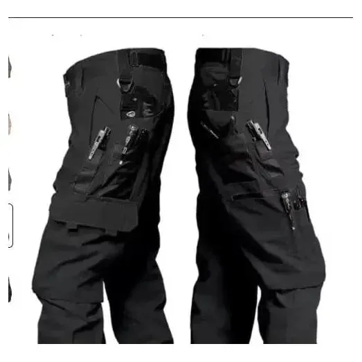 Wear Resistant Work Pant Man Multi-Pocket Straight Cargo Trousers Outdoor Jogging Tactical Pants Spring Autumn Casual Trousers