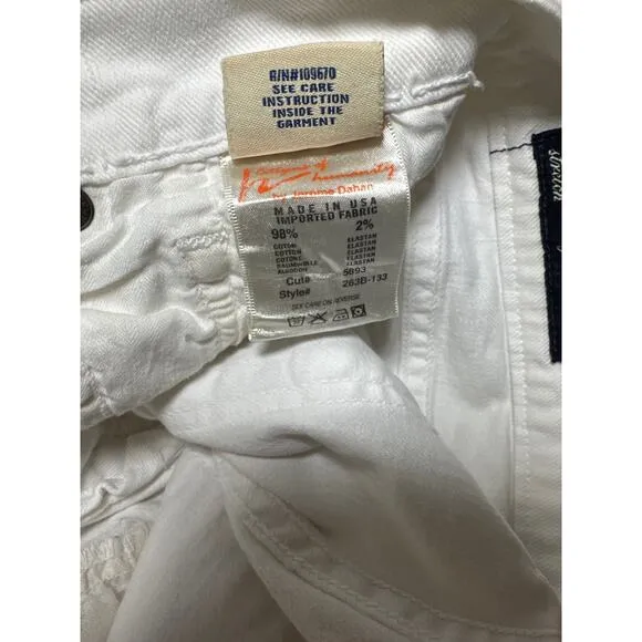 White Bootcut Jeans Citizens of Humanity Amber Denim Cotton Stretch High Rise 31