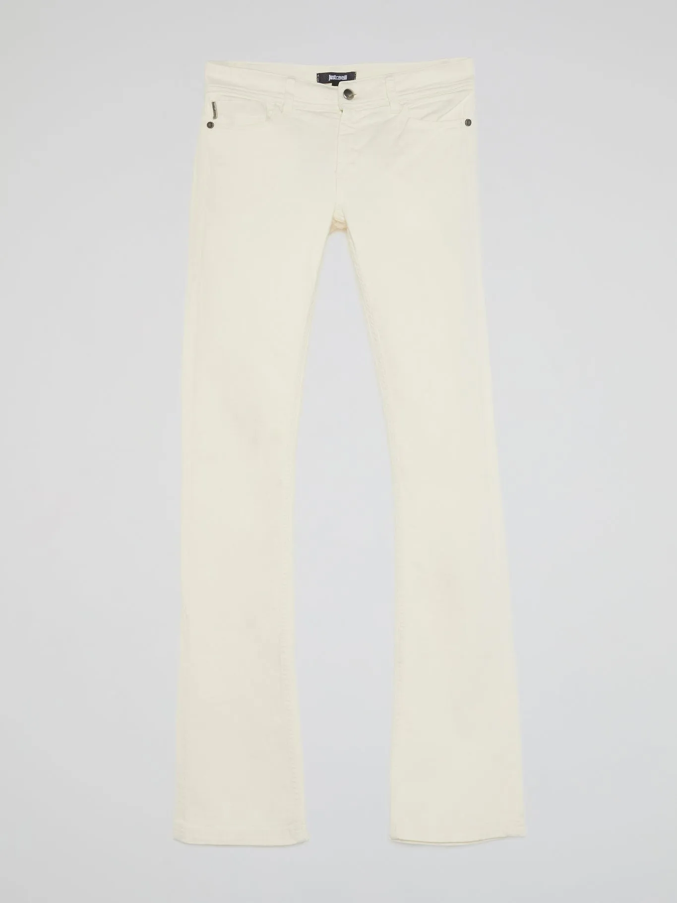 White Bootcut Jeans