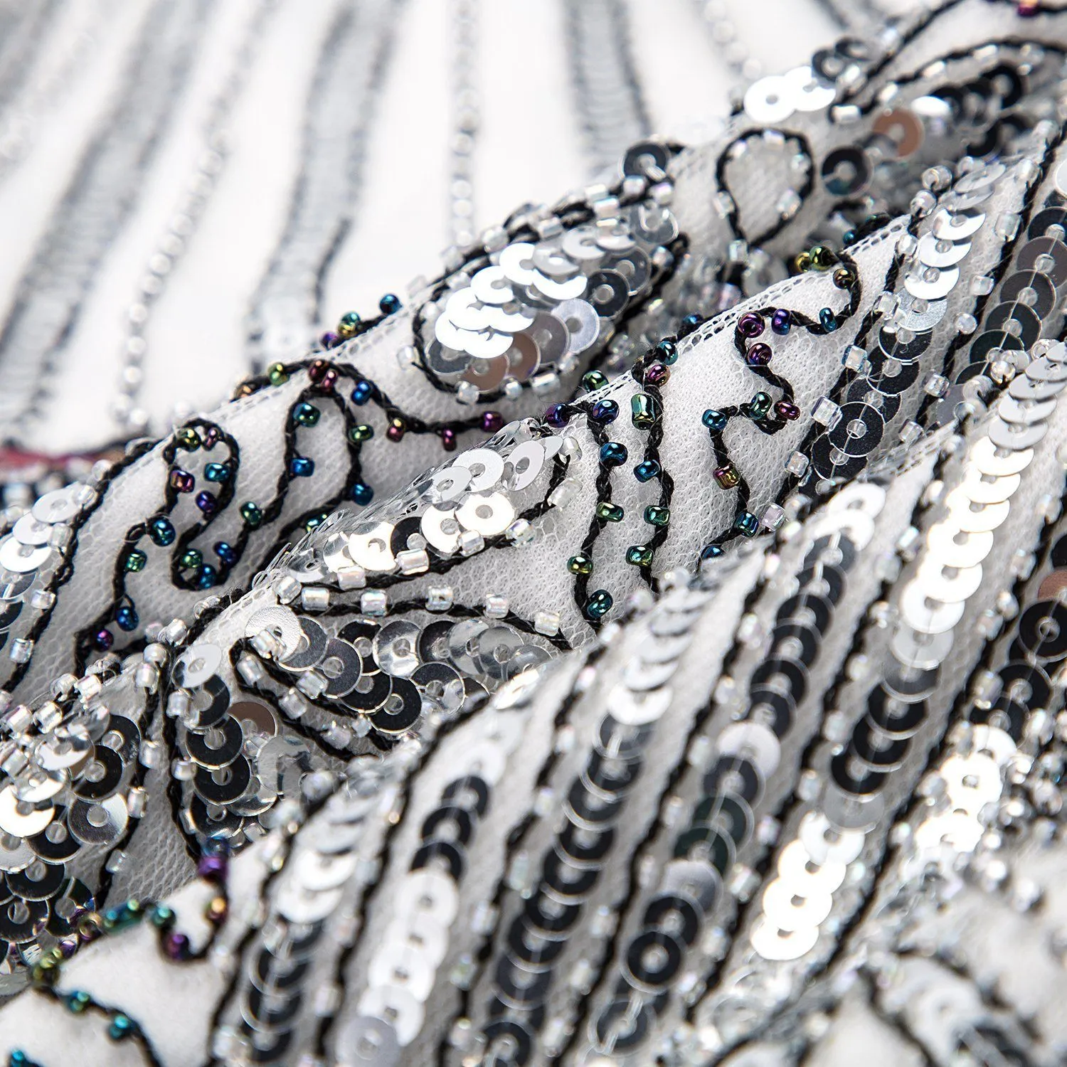 White Flapper Dress Great Gatsby Theme Work Party |JaosWish