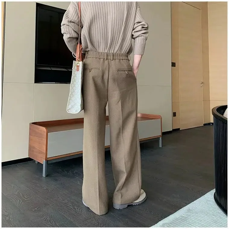 Wide-Leg Casual Pants