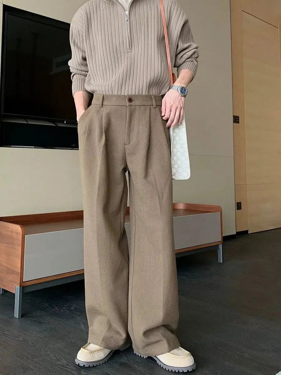 Wide-Leg Casual Pants