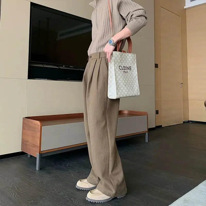 Wide-Leg Casual Pants