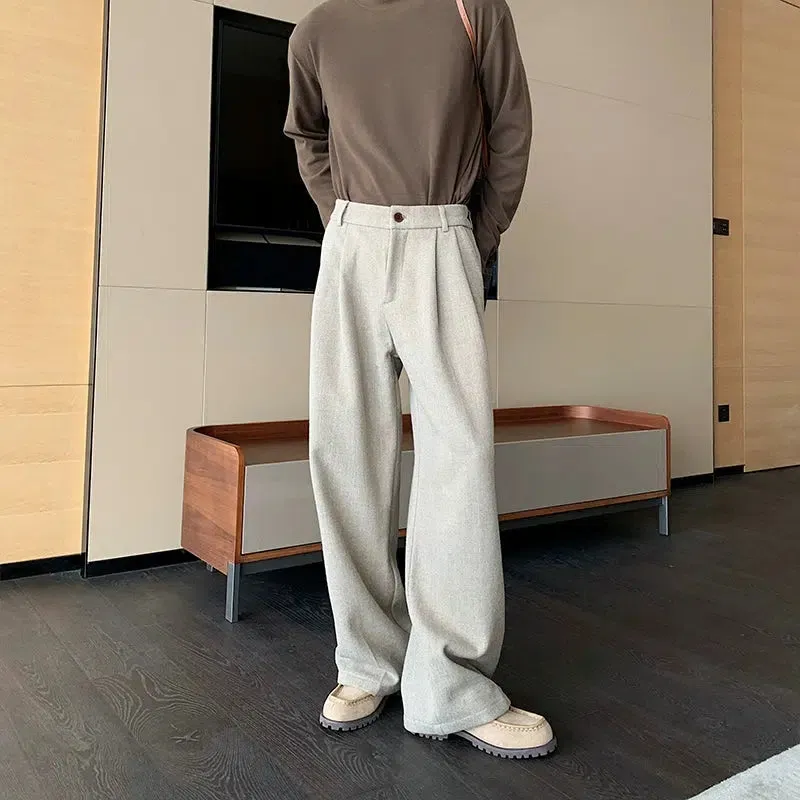 Wide-Leg Casual Pants