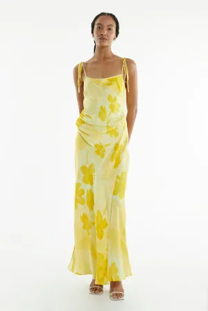 WILD FLOWER WRAP MAXI SLIP | FLORAL