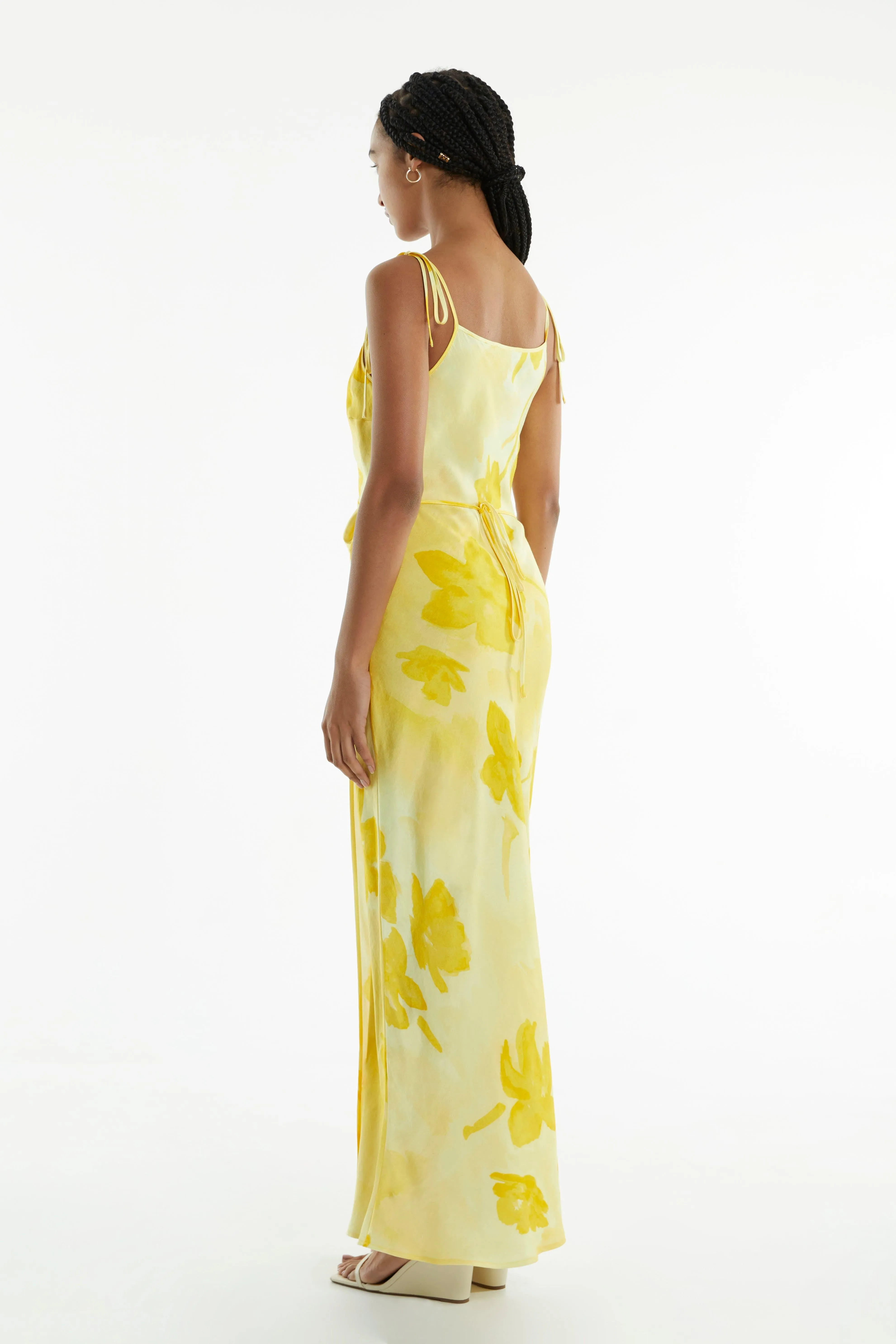 WILD FLOWER WRAP MAXI SLIP | FLORAL