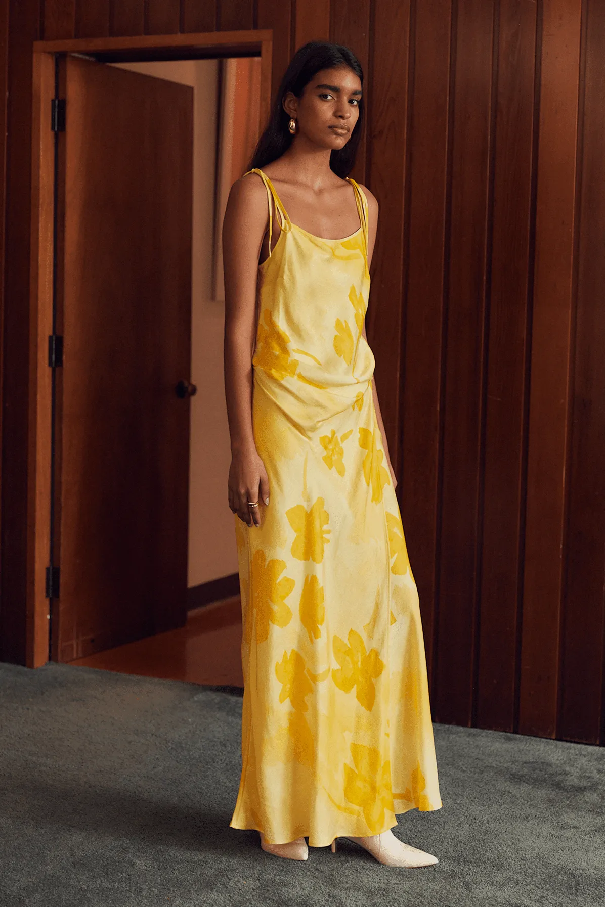 WILD FLOWER WRAP MAXI SLIP | FLORAL