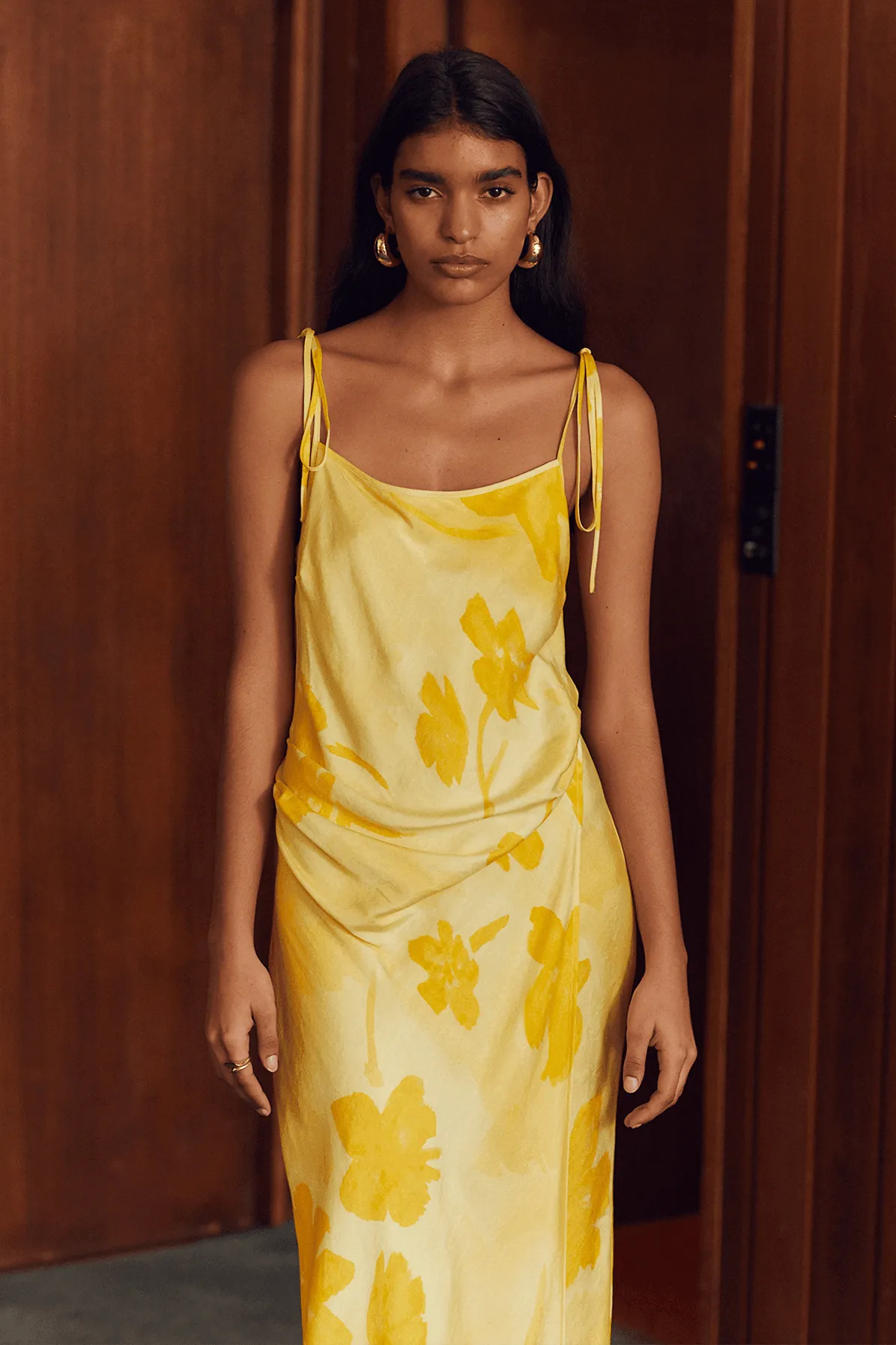 WILD FLOWER WRAP MAXI SLIP | FLORAL