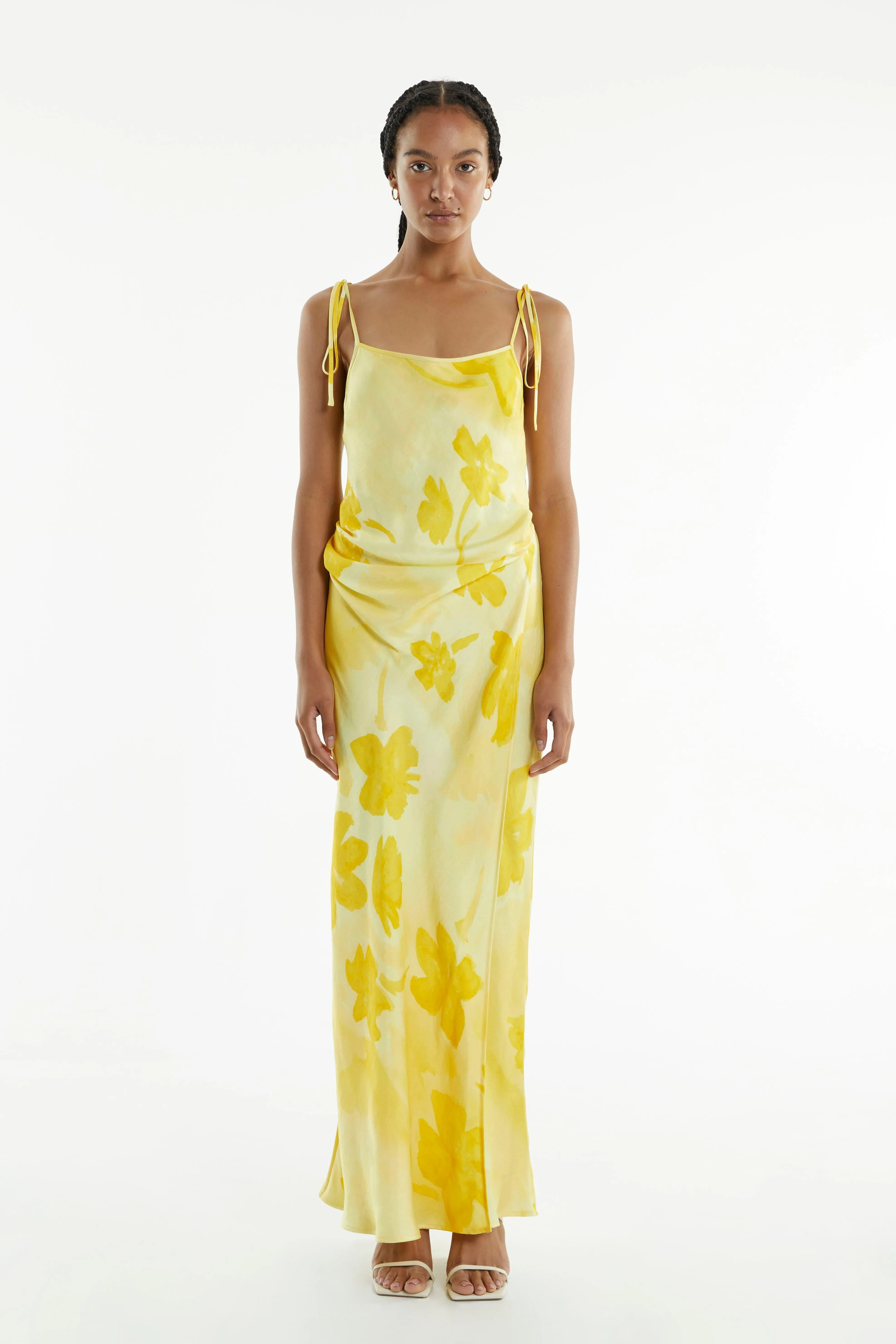 WILD FLOWER WRAP MAXI SLIP | FLORAL