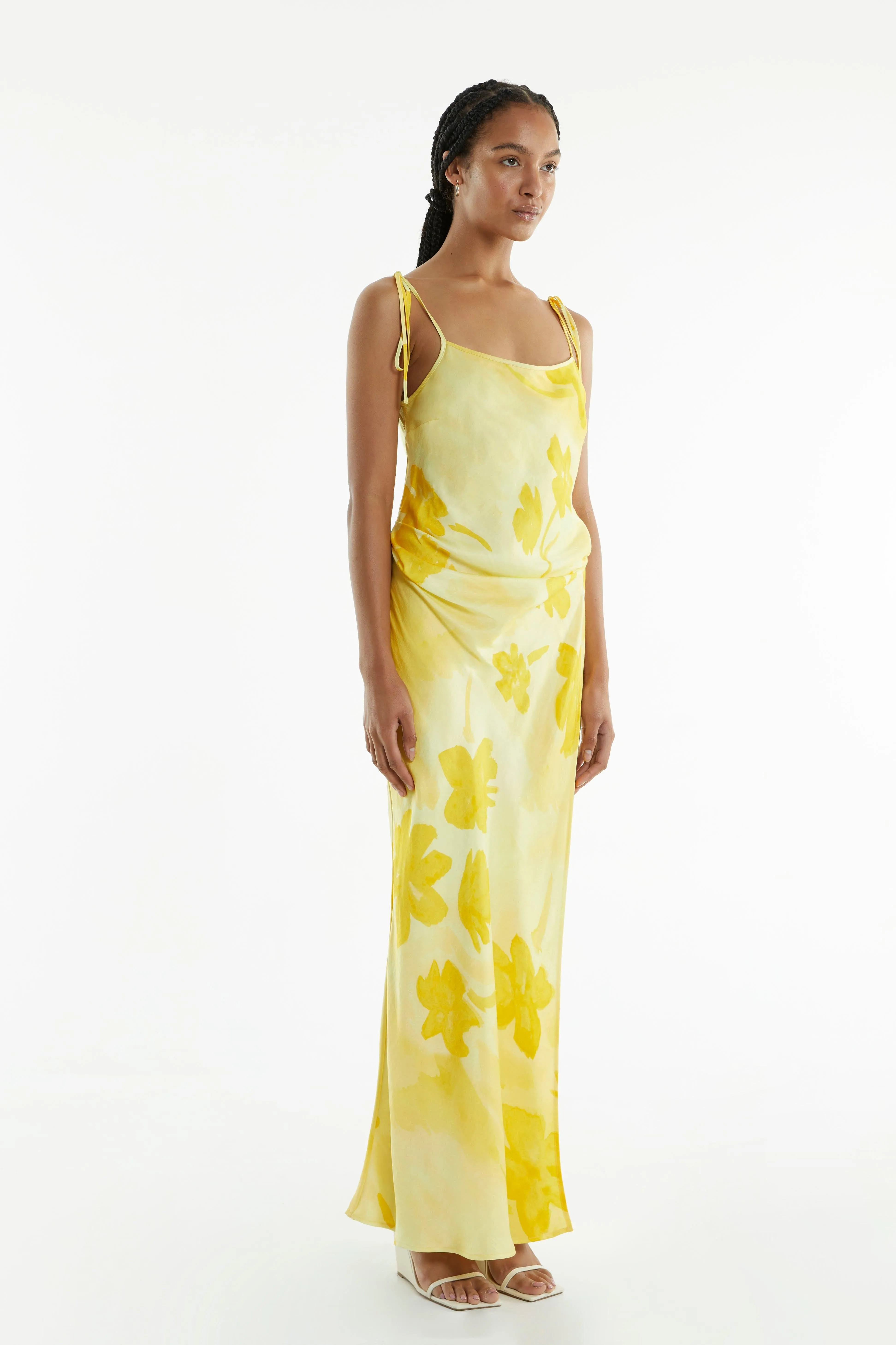WILD FLOWER WRAP MAXI SLIP | FLORAL