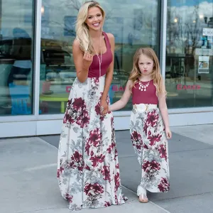 Wine Red Maxi Dress Mummy & Me