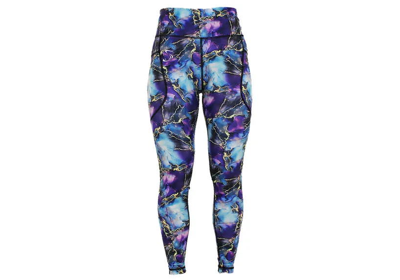 Winter Mystical Marble Leggings with Pockets