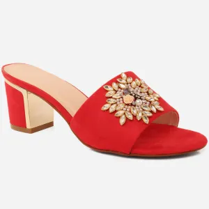 Women "Bea" Evergreen Block Heel Sandals
