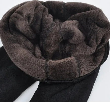 WOMEN Warm Plus Velvet Winter Leggings Ankle-Length High Waist.
