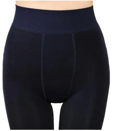 WOMEN Warm Plus Velvet Winter Leggings Ankle-Length High Waist.