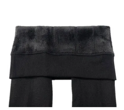 WOMEN Warm Plus Velvet Winter Leggings Ankle-Length High Waist.
