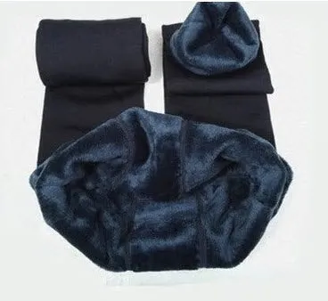 WOMEN Warm Plus Velvet Winter Leggings Ankle-Length High Waist.