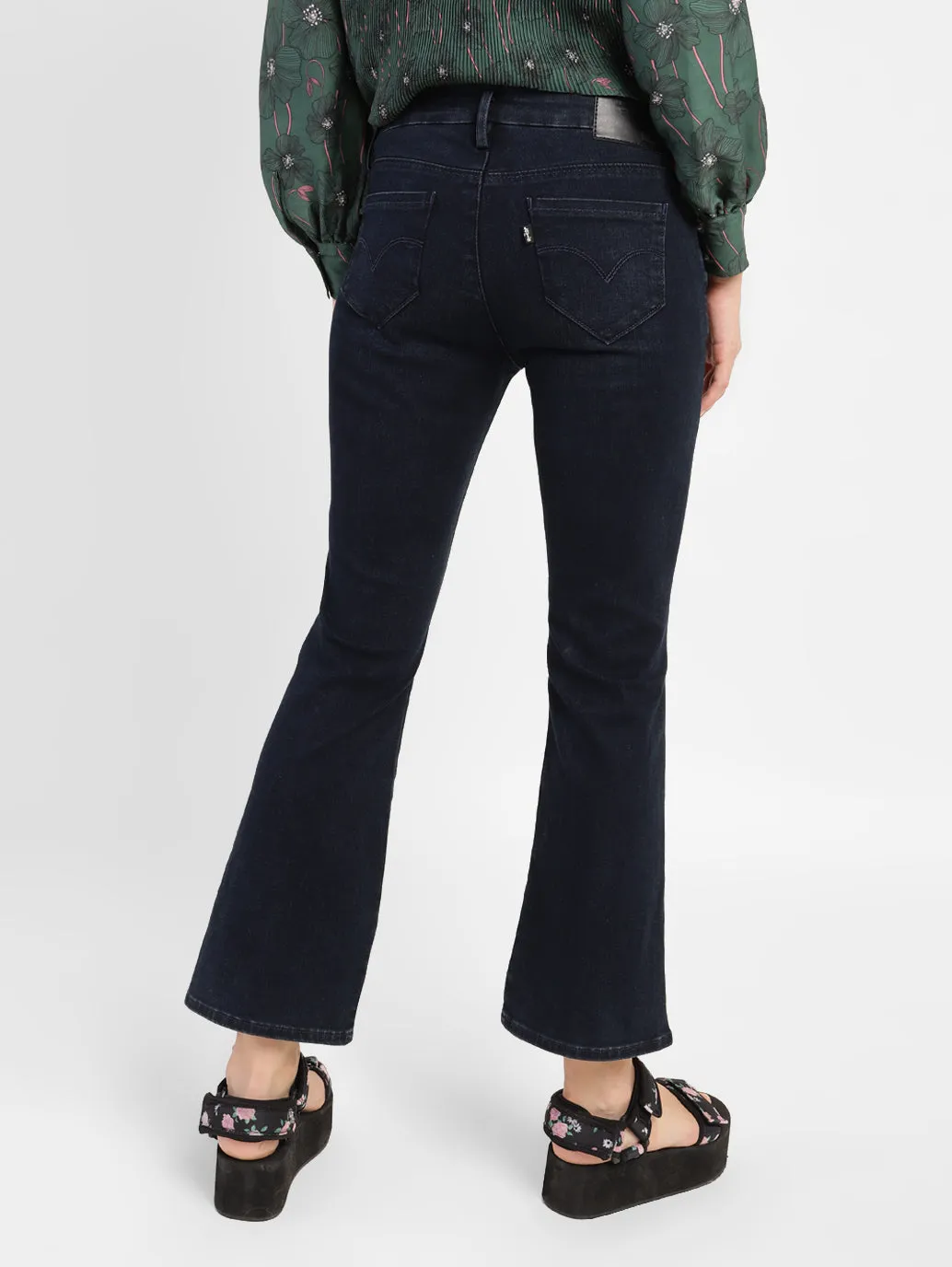 Women's 715 Blue Bootcut Fit Mid Rise Jeans