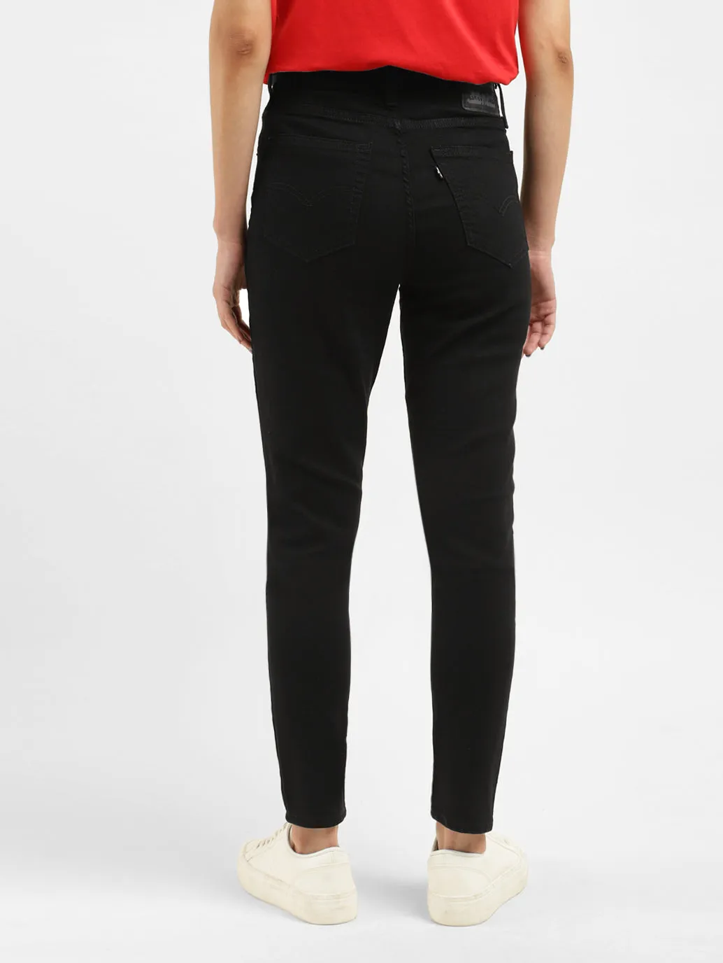 Women's 721 Black Skinny Fit High Rise Jeans