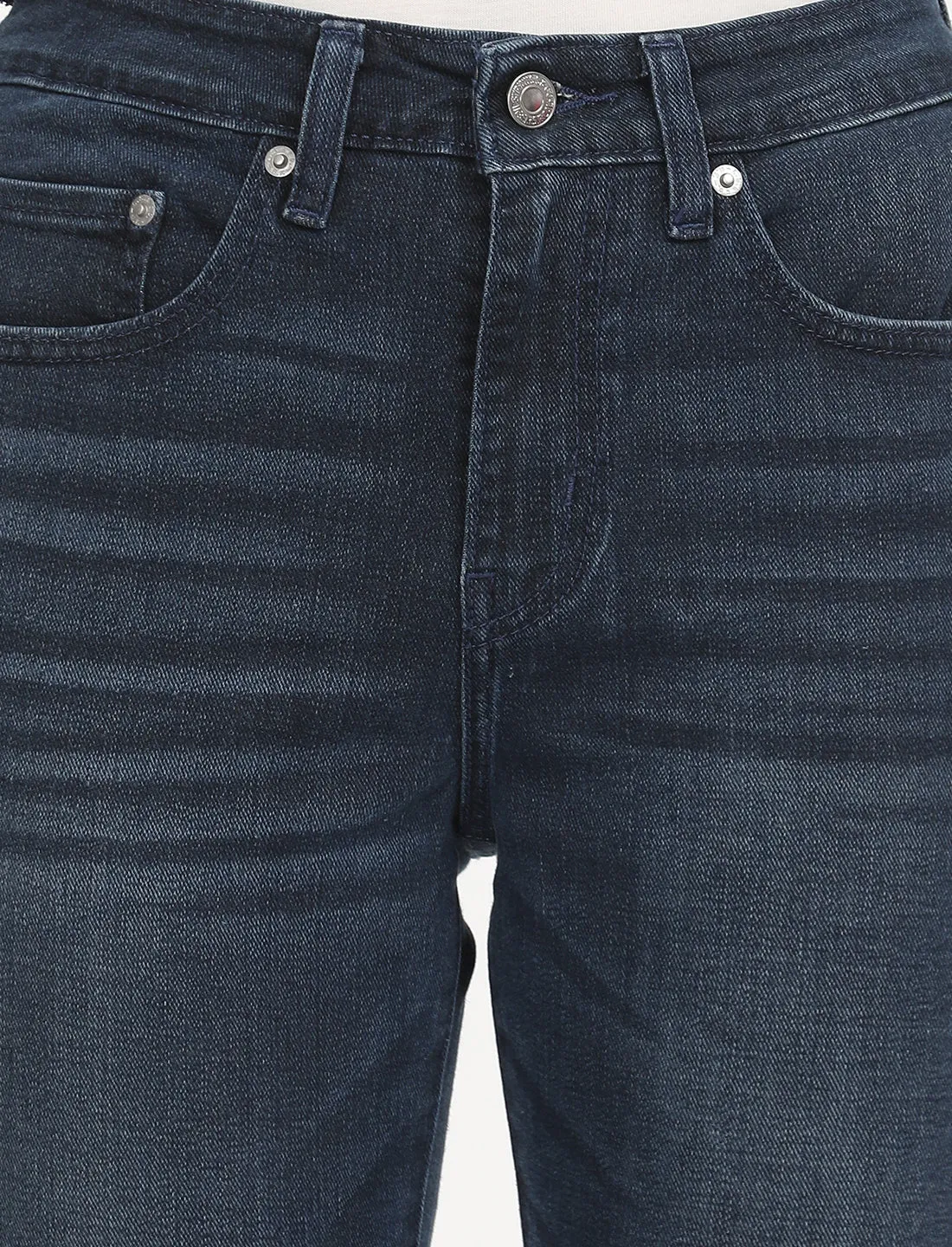 Women's 721 Navy Blue Skinny Fit High Rise Jeans