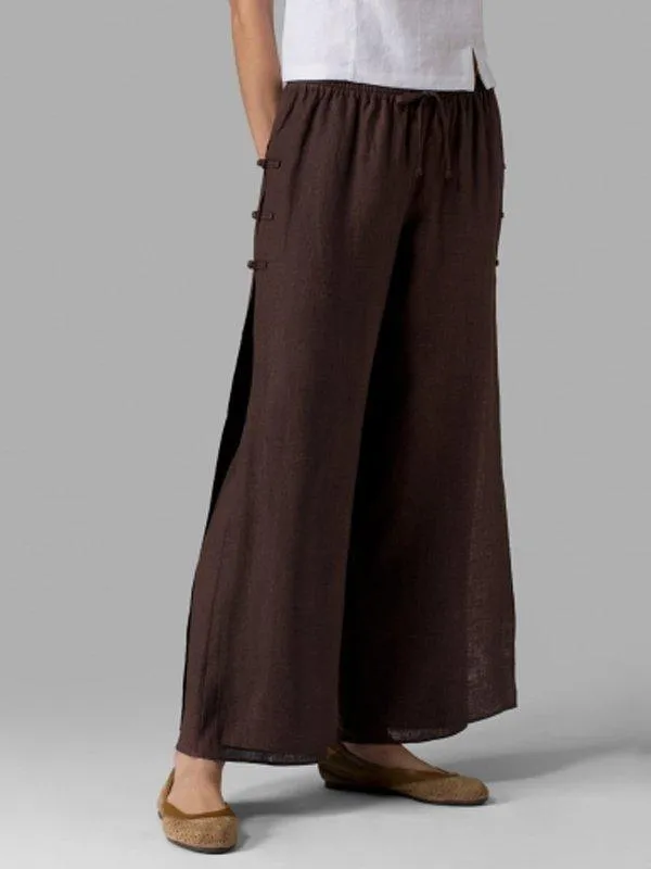 Women's Casual Comfy Cropped Cotton Pants