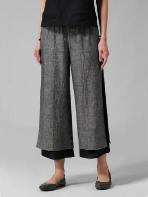 Women's Casual Comfy Cropped Cotton Pants