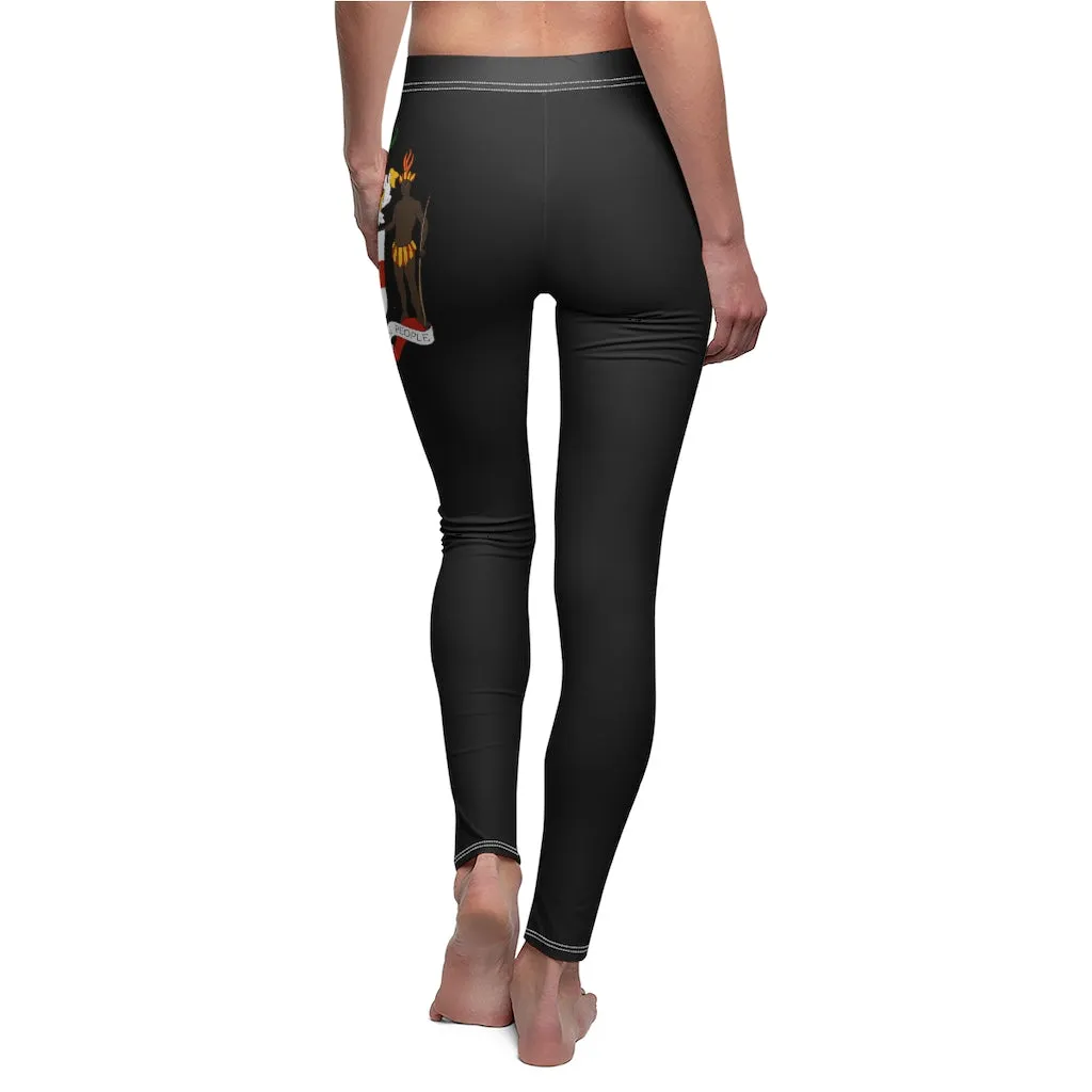 Women's Casual Leggings (JA-COA-BLK)