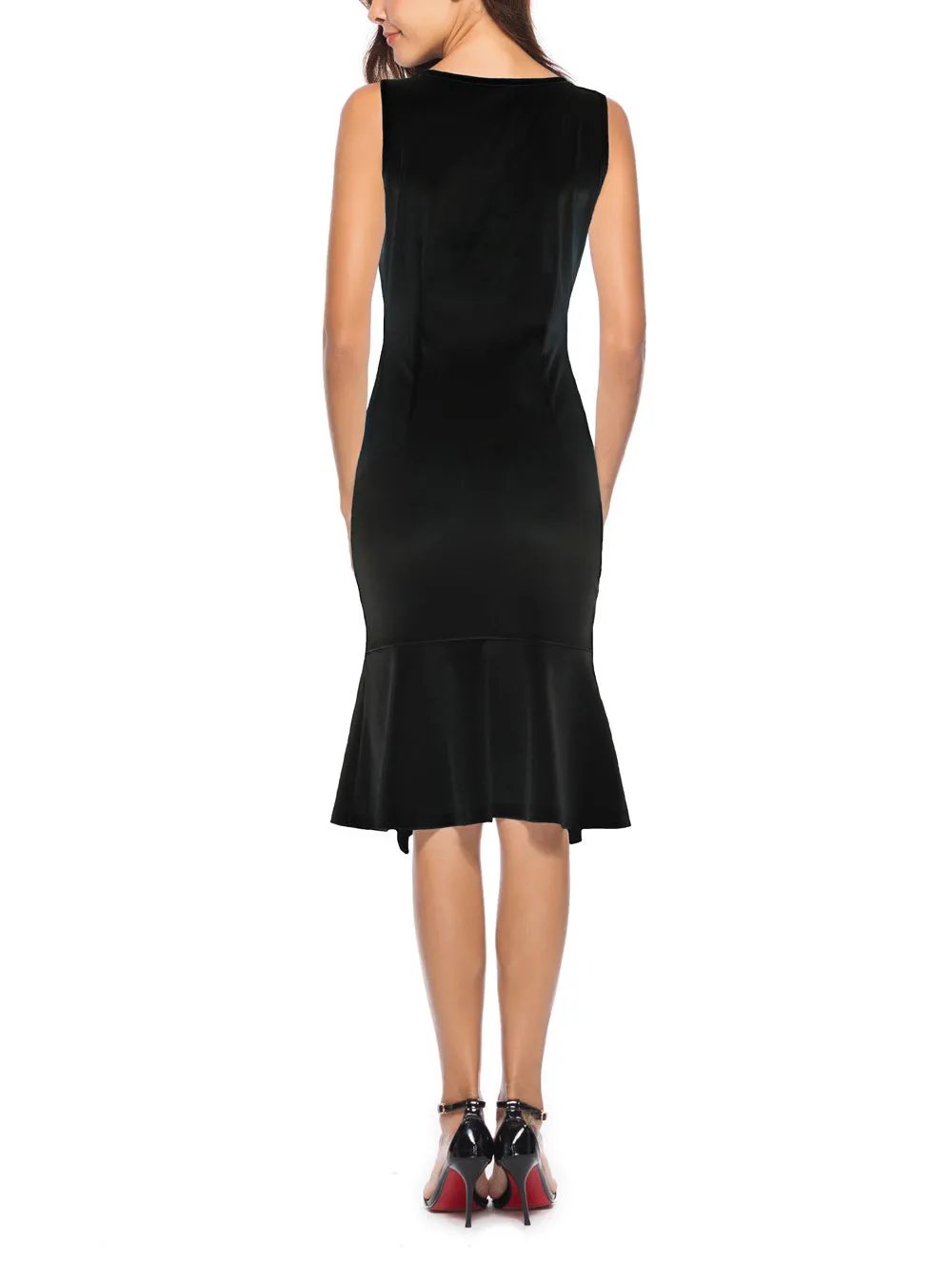 Women's Fishtail Split Sleeveless Dress