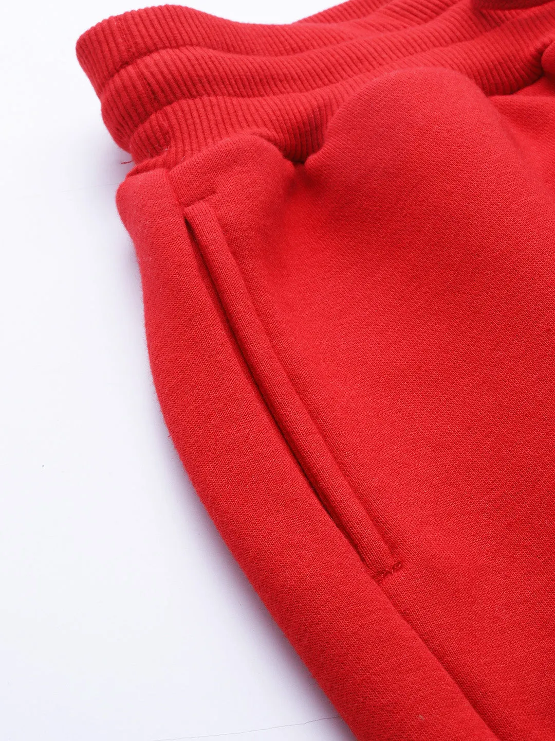 Women's Fleece winter red Jogger