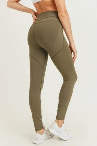 Women's Mono B | Performance Comfort Leggings | Olive