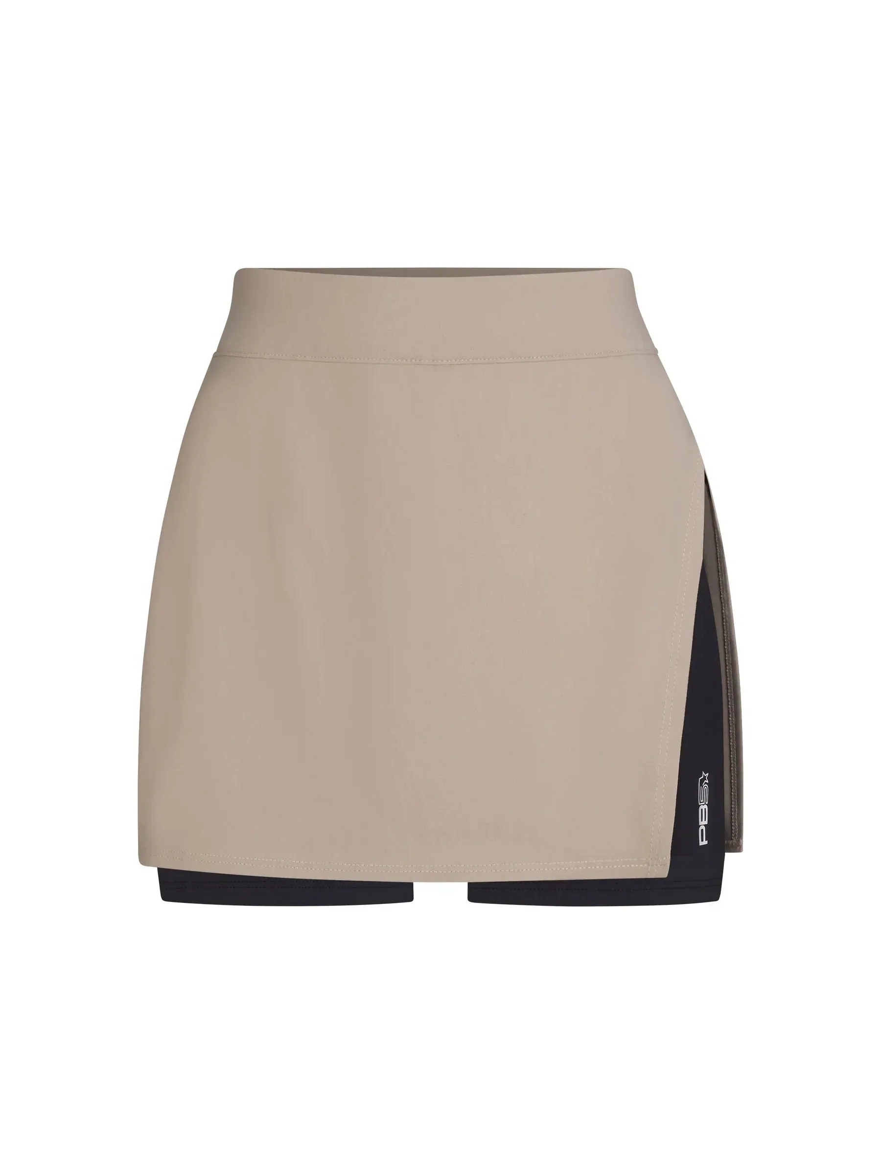WOMEN'S PB5-STAR SIDE SPLIT SKIRT | SOFT CLAY / BLACK