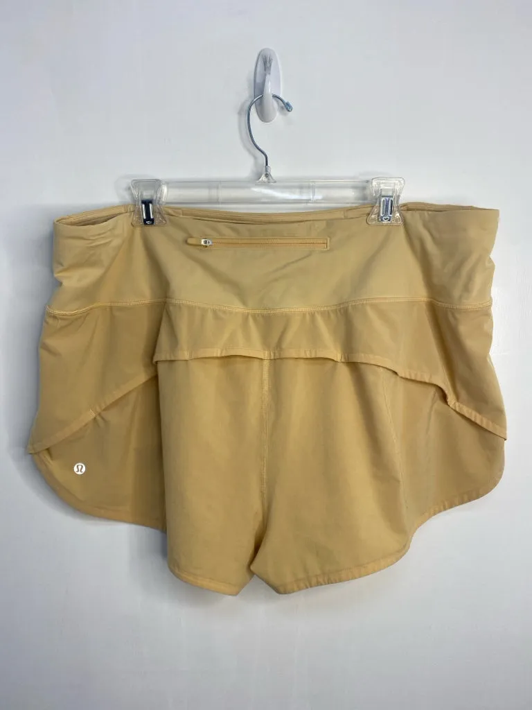 Womens Size 18 Misses Yellow lululemon Athletic Shorts