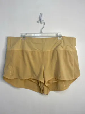 Womens Size 18 Misses Yellow lululemon Athletic Shorts