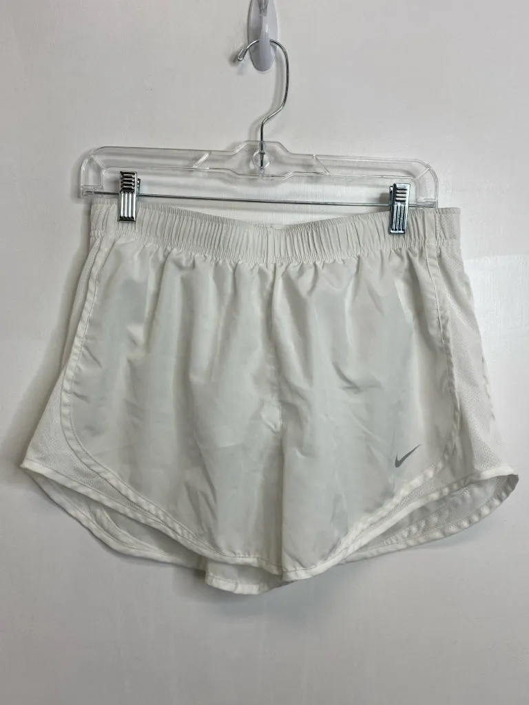 Womens Size Lg Misses White Nike Athletic Shorts