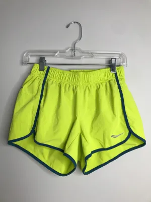 Womens Size XSm Misses Green Saucony Athletic Shorts