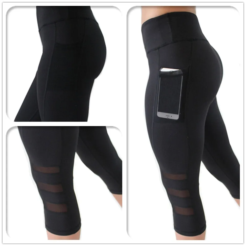Women's sports tights with pockets