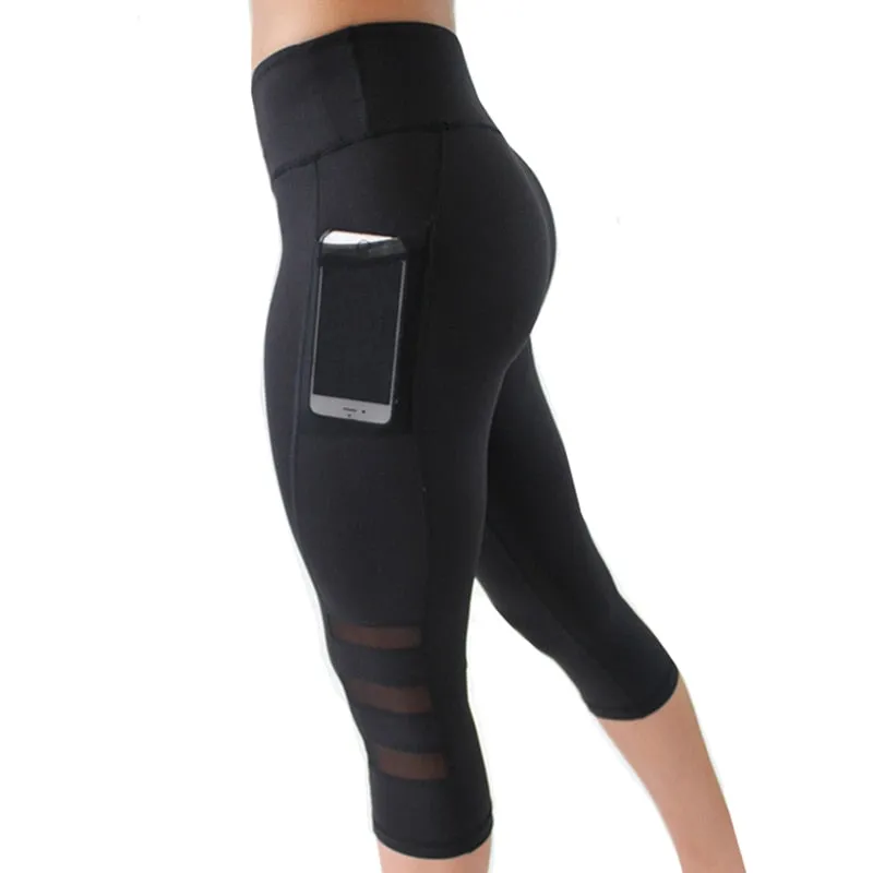 Women's sports tights with pockets