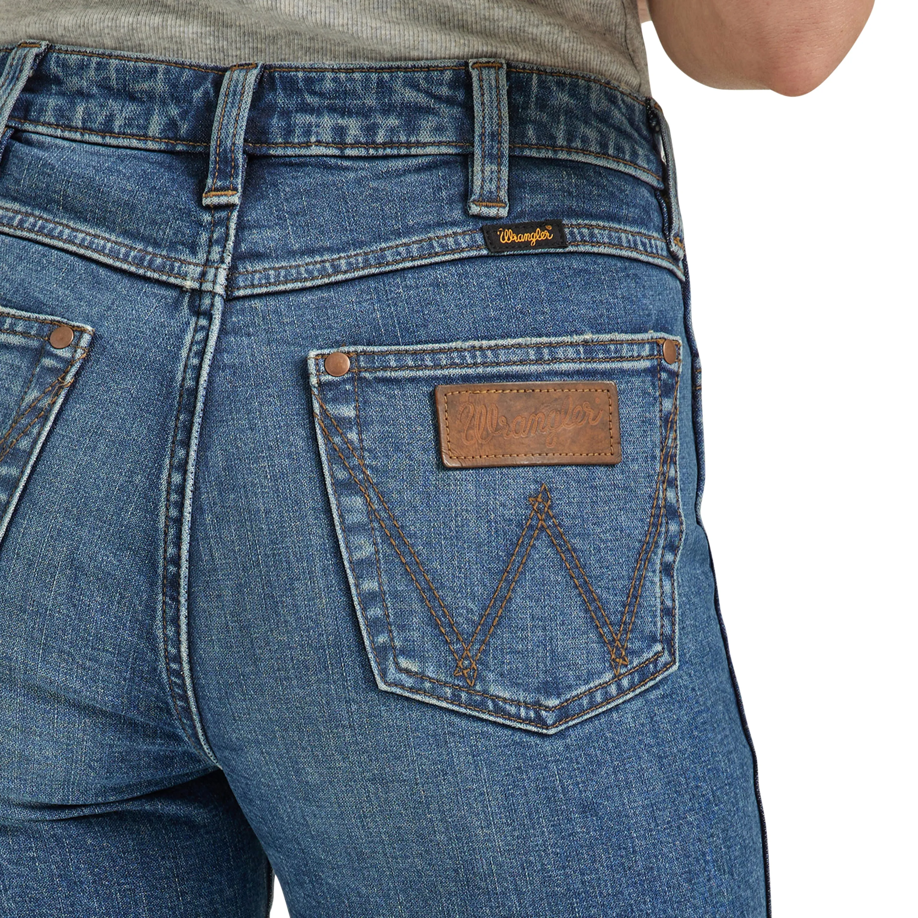 Women's Wrangler Retro High Rise Boot Cut Abigail Medium Stonewash Jeans