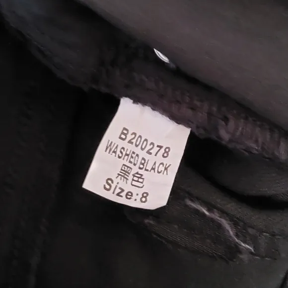 Wonderly Cropped Wide Leg Denim Jeans Size 29 Black New