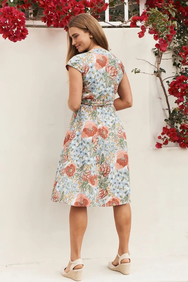 Wrap Dress - Protea