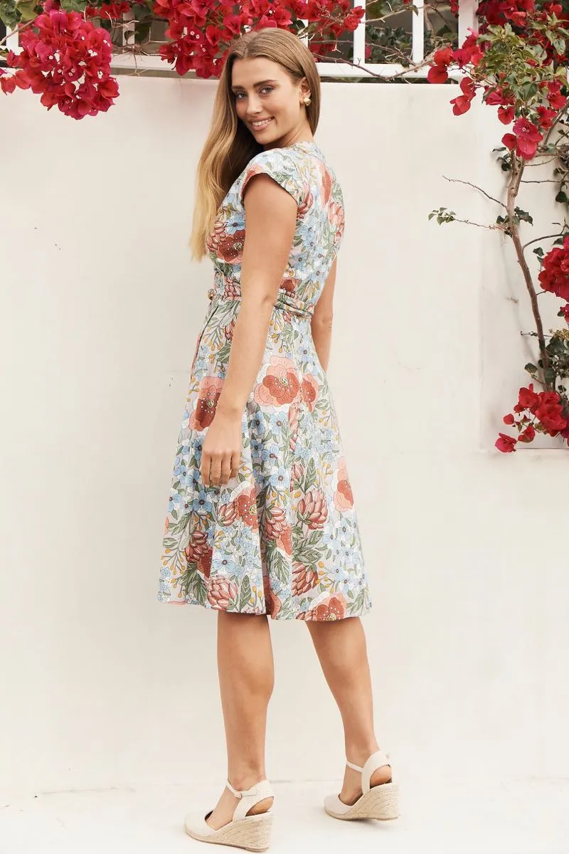 Wrap Dress - Protea