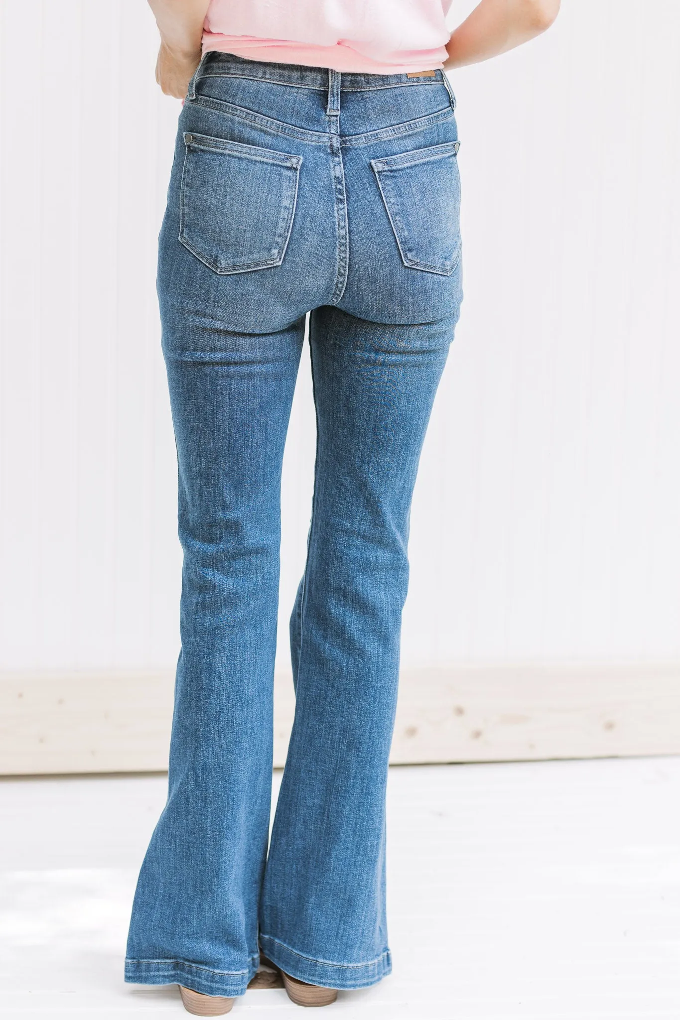 X Judy Blue Tummy Control Hi Waisted Split Jean