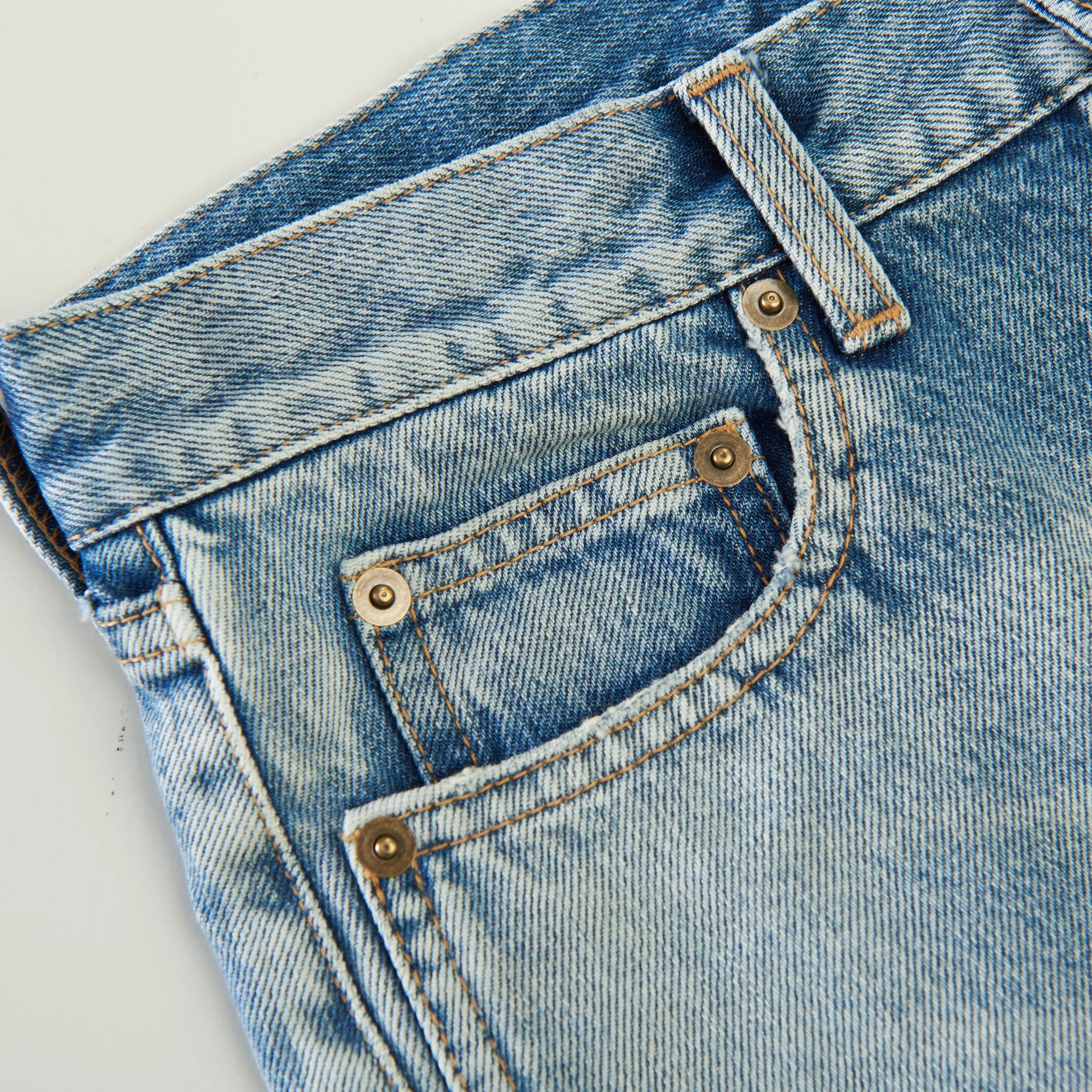 YSL High Waist - Slim Fit Jeans In Santa Monica Blue Denim