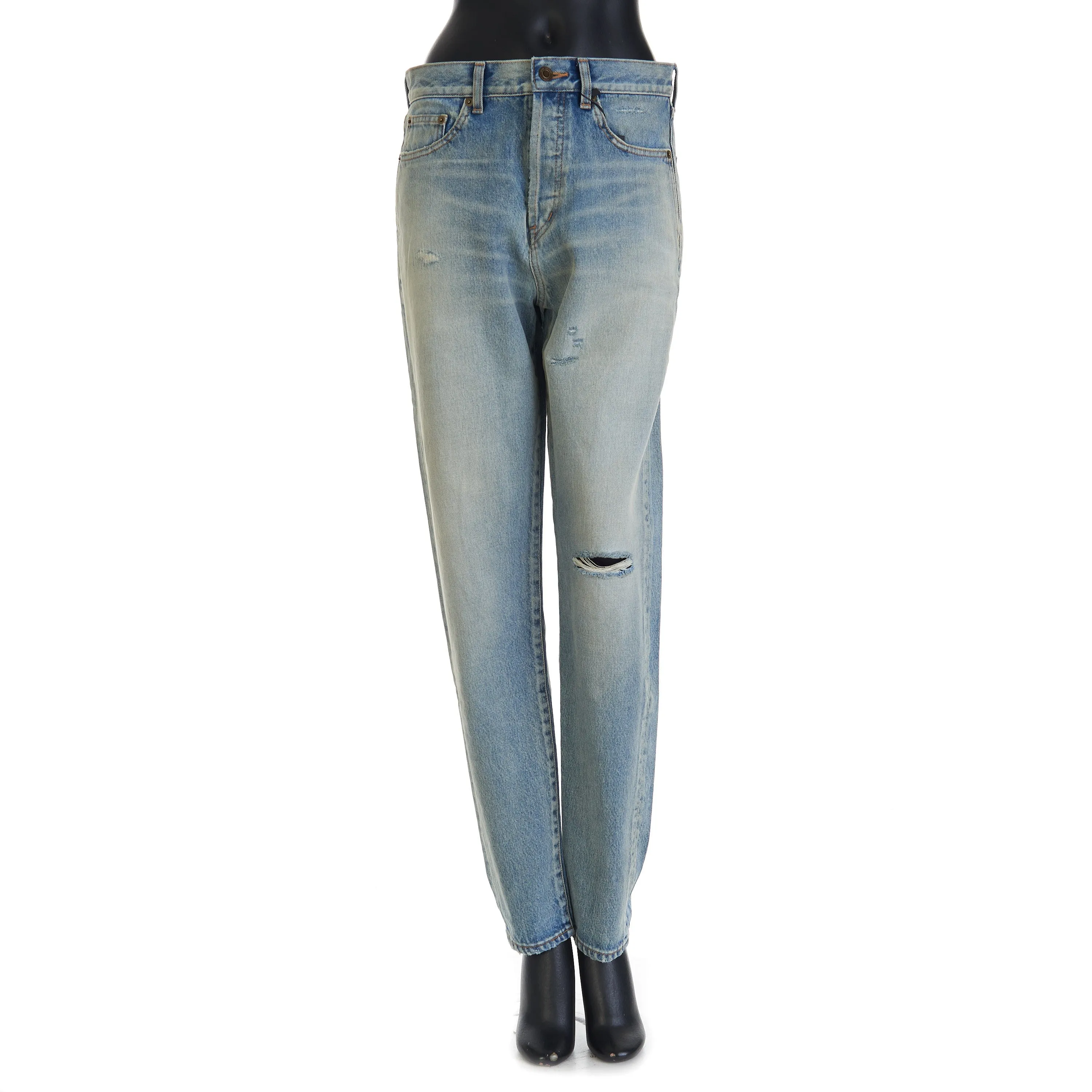 YSL High Waist - Slim Fit Jeans In Santa Monica Blue Denim