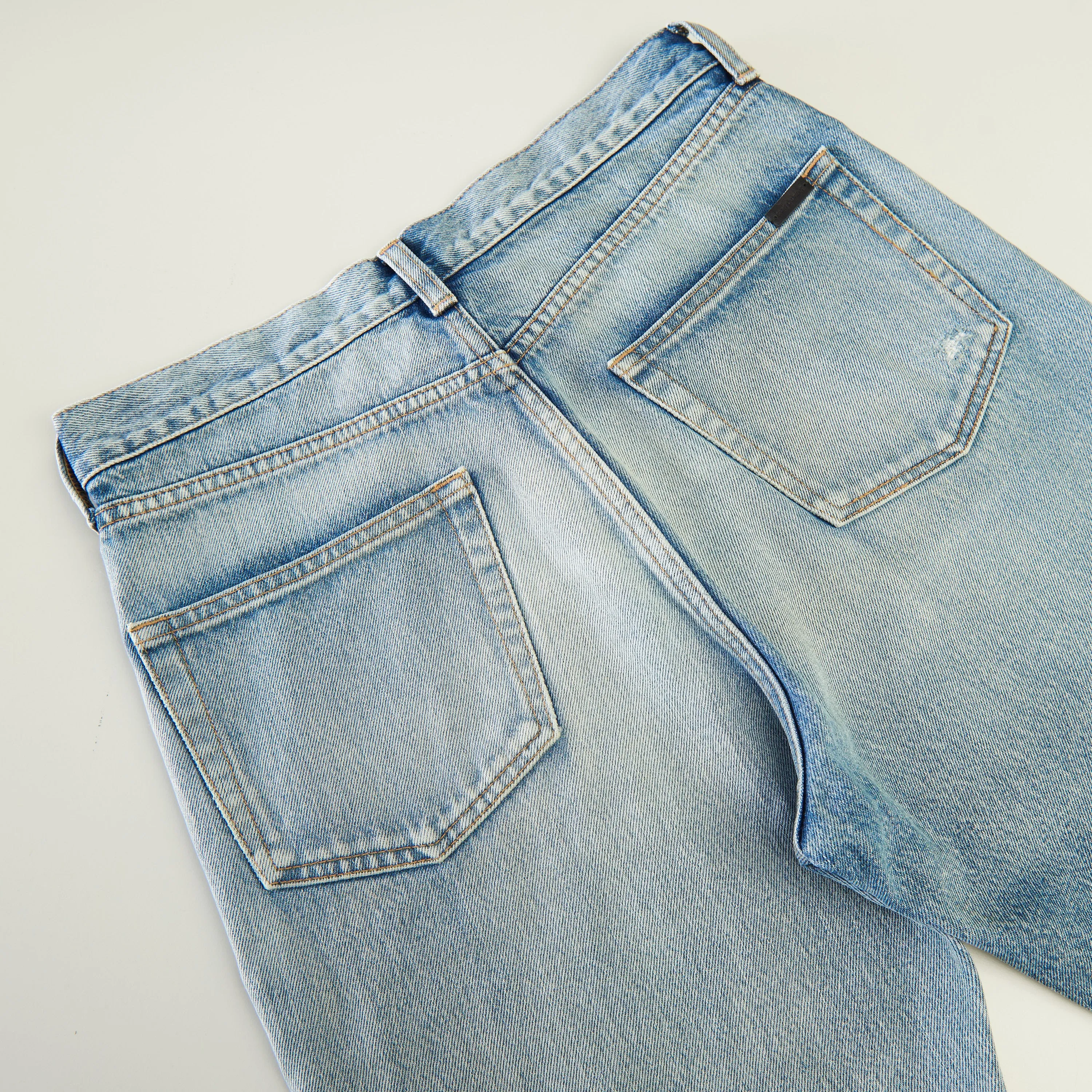 YSL High Waist - Slim Fit Jeans In Santa Monica Blue Denim