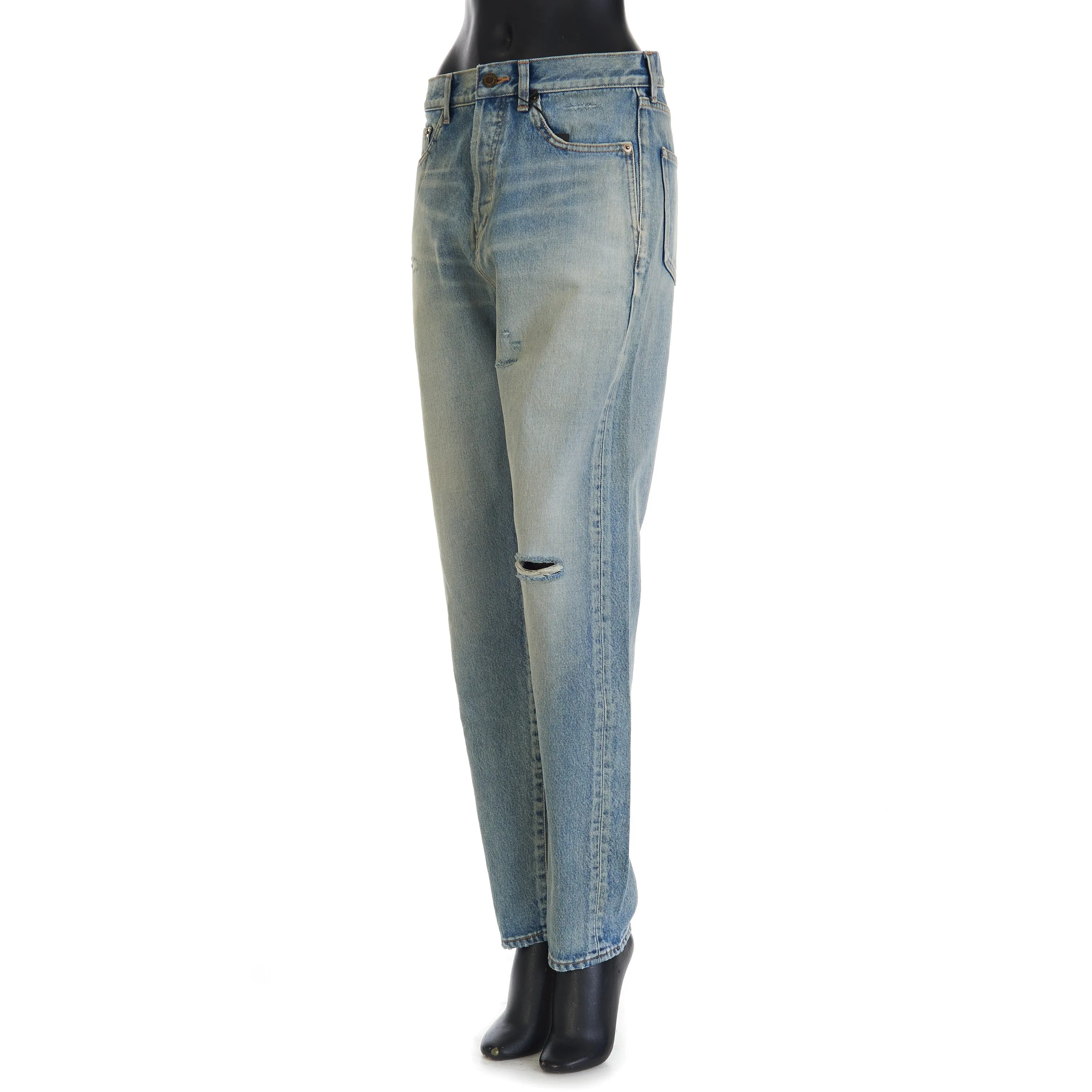 YSL High Waist - Slim Fit Jeans In Santa Monica Blue Denim