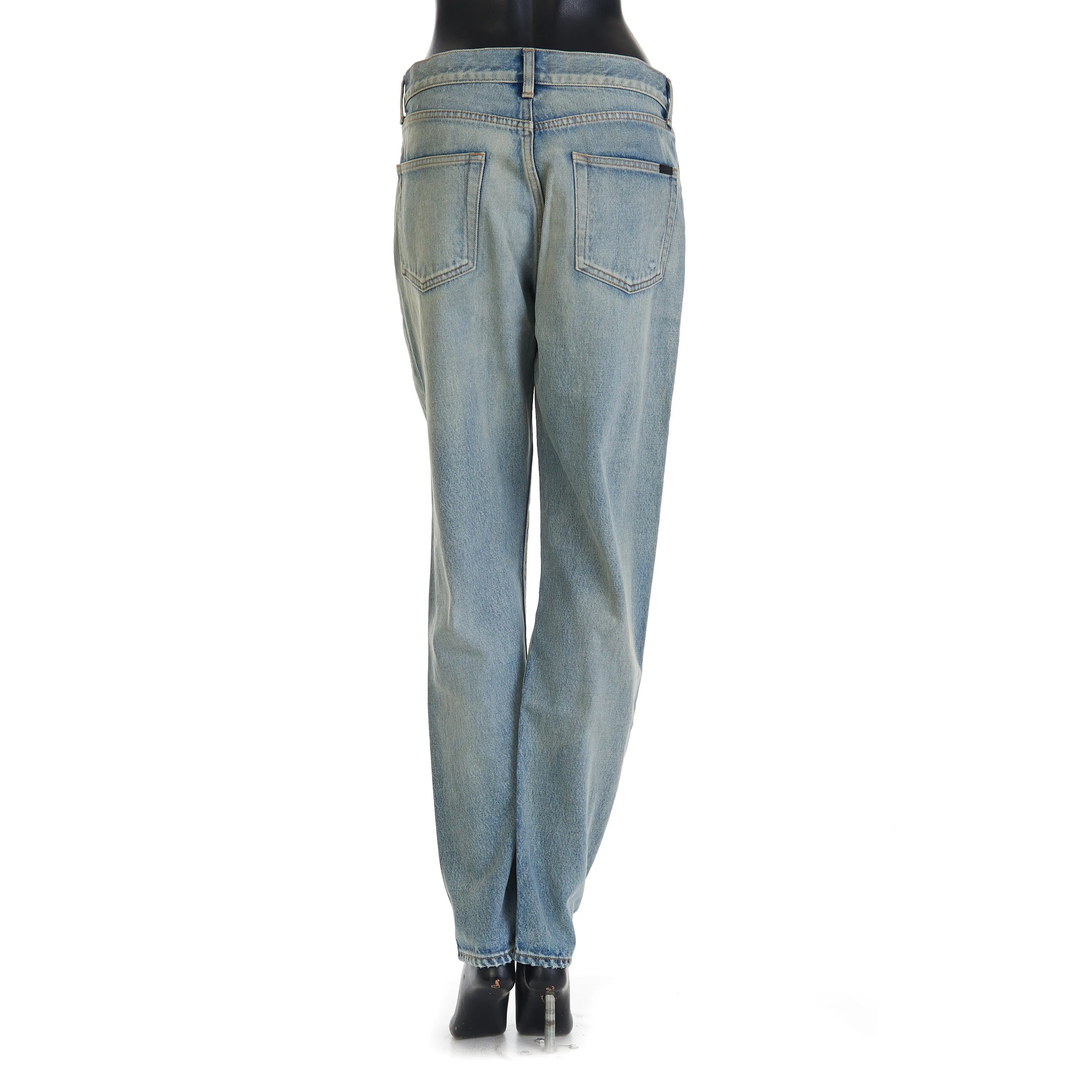 YSL High Waist - Slim Fit Jeans In Santa Monica Blue Denim
